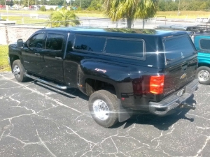 2015 Chevrolet GMC 2500 3500HD Dually 8ft longbed ARE CX series fiberglass truck topper